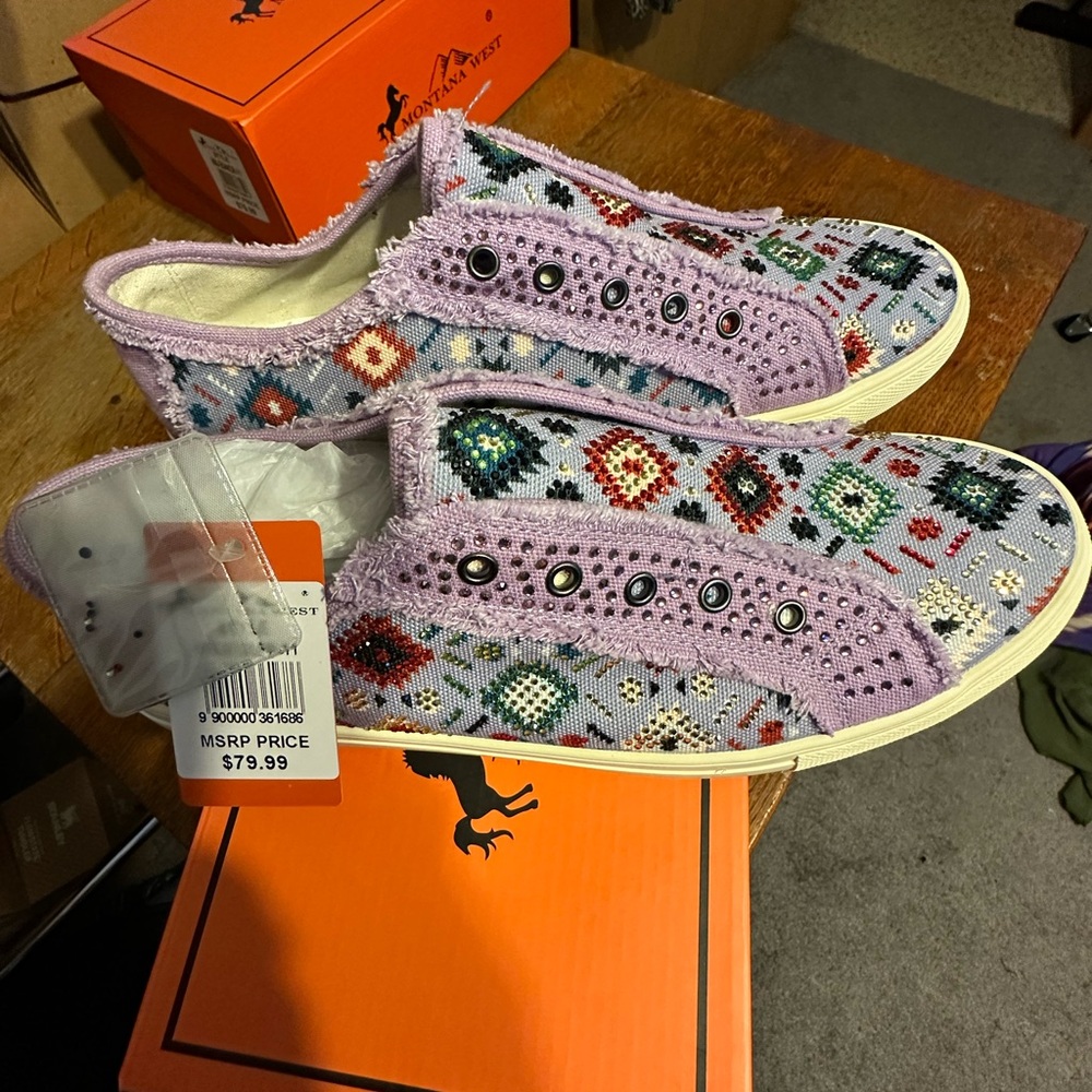 Women's Montana West Multicolor Patterned Sneakers